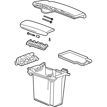 GM 84966054 Compartment Assembly, F/Flr Cnsl *Whisper Beigg