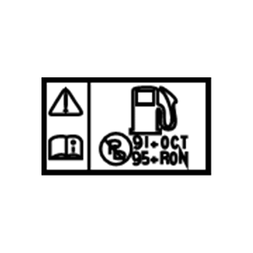 Chevy 20933713 Fuel Label