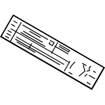 Chevy 19354745 Emission Label