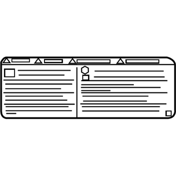 GM 20967991 Label, A/C Refrigerant Warning