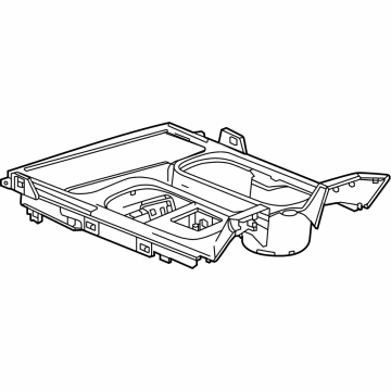 GM 86787378 PLATE ASM-F/FLR CNSL CUP HLDR TR *BLACK