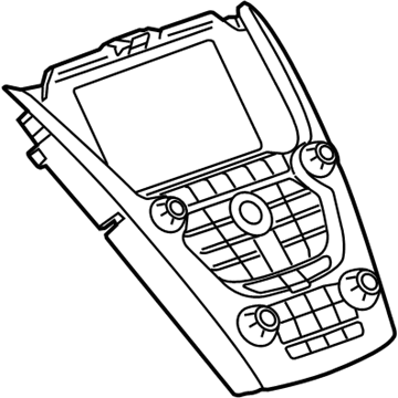 GM 84096733 Control Assembly, Amplitude Modulation/Frequency Modulation Stereo Radio *Dark Argent