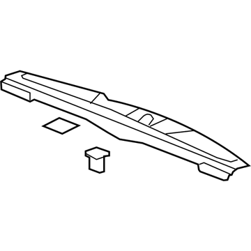 GM 22998323 Plate Assembly, Lift Gate Sill Trim *Titanium