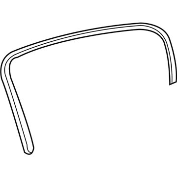 GM 20809901 Weatherstrip Assembly, Rear Side Door Window Inner