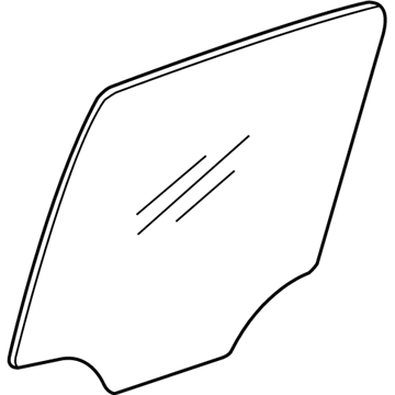 GM 22714360 Window, Rear Side Door