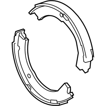 Cadillac 25814678 Parking Brake Shoes