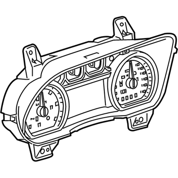 GMC 23448509 Instrument Cluster