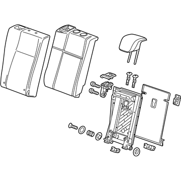 GM 42734224 Cushion Assembly, R/Seat Bk (Rh Proc) *Black