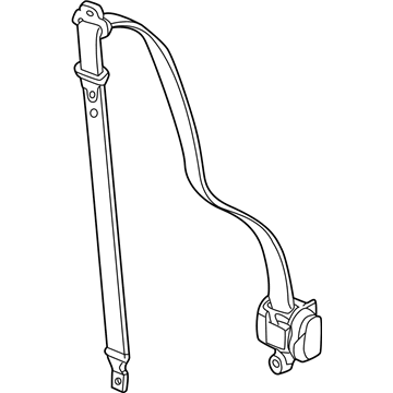 Chevy 89022612 Belt & Retractor