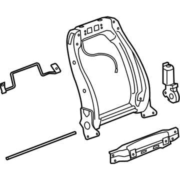 GM 20845911 Frame Assembly, Front Seat Back Cushion