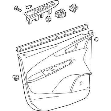 GM 42442078 Trim Assembly, Front Side Door *Black