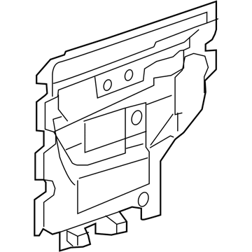 GM 20790449 Deflector Assembly, Rear Side Door Water