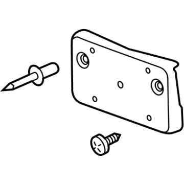 Buick 39122311 License Bracket