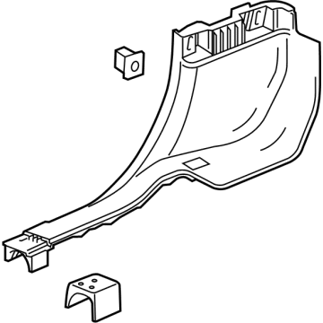 GM 84652259 Molding Assembly, Rear S/D Sill Garn *Vy Dk Atmos