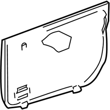 GM 22686539 DEFLECTOR, Door Inner Panel