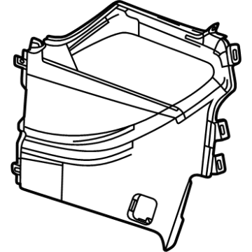 GM 84615530 Panel Assembly, F/Flr Rr Cnsl Si Tr *Black