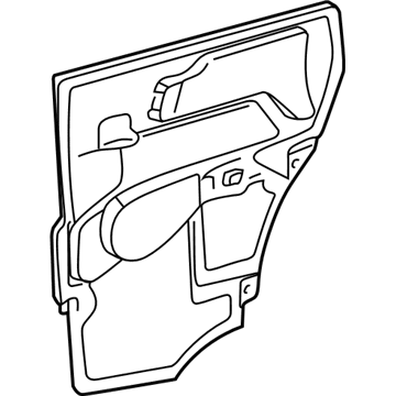 GM 15747047 Deflector Assembly, Rear Side Door Water *Marked Print