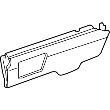 GM 15018126 Insert Assembly, Rear Side Door Upper Trim Finish *Graphite