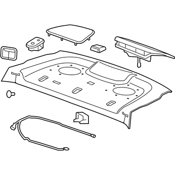 GM 15923212 Trim Assembly, Rear Window Panel *Cocoa