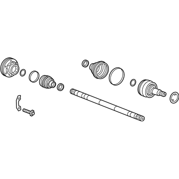 Cadillac 84550224 SHAFT,REAR WHEEL DRIVE(CODE AAU2)(INCLUDES 2-15)(CODE ABXP)