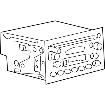 GM 25775625 Radio Assembly, Amplitude Modulation/Frequency Modulation Stereo & Clock & Audio Disc*Ebony