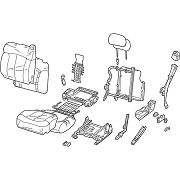 GM 88941227 Seat Asm,Driver (W/ Belt) *Pewter