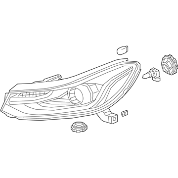 GM 42725481 Front Headlight Assembly