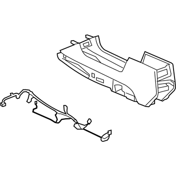 2009 Buick Lucerne Center Console Base - 25804761