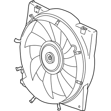 2001 Saturn LW300 Radiator fan - 15867598