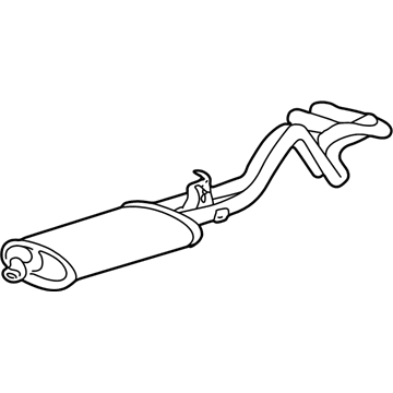 GMC K2500 Suburban Muffler - 15603976