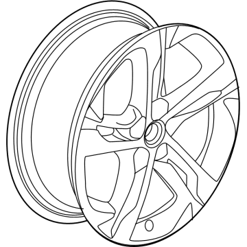 GM 42752010 WHEEL-FRT & RR *PEARL NICKEL