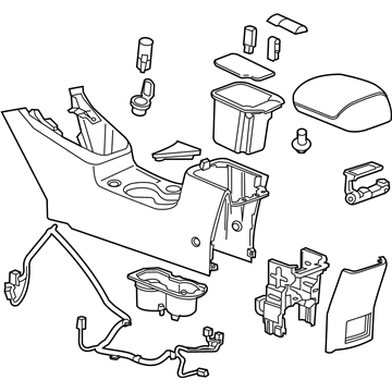 Chevy 94509643 Console Assembly