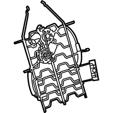 GM 84372824 Lumbar Assembly, F/Seat Bk