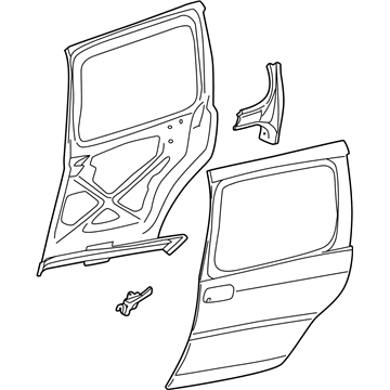 Pontiac 12529766 Door Shell