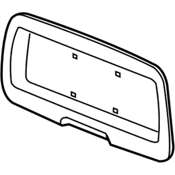 Chevy 88980652 License Pocket