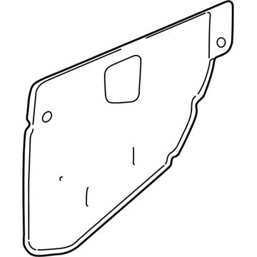 GM 22696519 Deflector, Rear Side Door Water