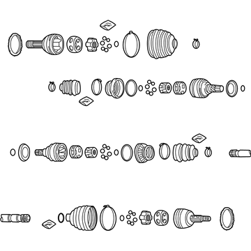 GM 96348790 Front Wheel Drive Shaft Assembly