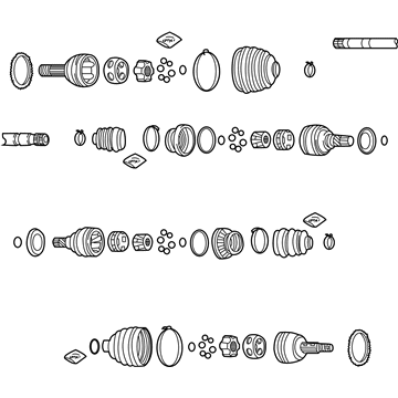 Chevy Aveo Axle Shaft - 96870388