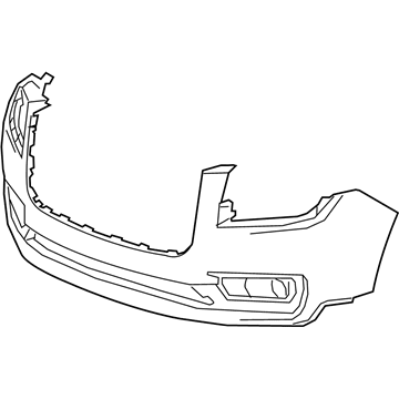 GM 23350830 Front Bumper Cover Upper *Service Primer