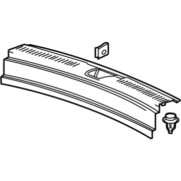 GM 42590610 Molding Assembly, L/Gate Sill Garn *Jet Black