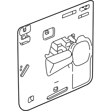 GM 15249528 Deflector Assembly, Rear Side Door Water