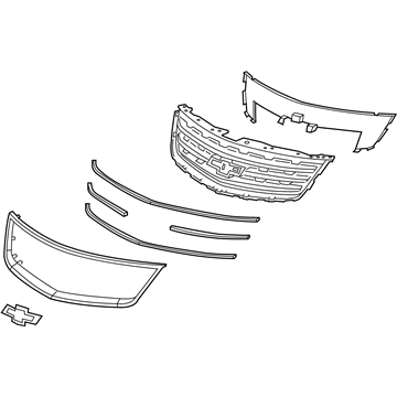 GM 84928296 Grille Assembly, Front Upr