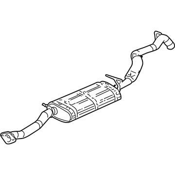 GMC 15105764 Muffler W/Tpipe