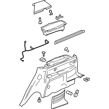 Cadillac 21996593 Lower Quarter Trim