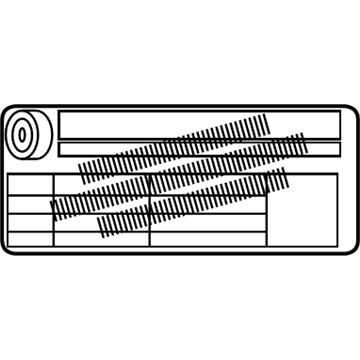 Chevy 19206430 Tire Pressure Label