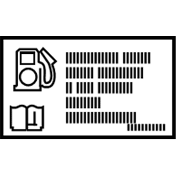 Chevy 84089671 Fuel Label