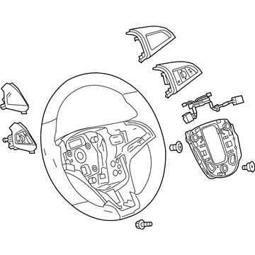 GM 95015584 Steering Wheel Assembly *Jet Black