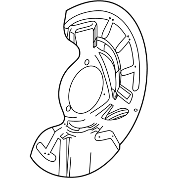 2018 Buick Regal Sportback Brake Backing Plate - 23384702