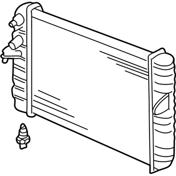 1991 Cadillac Eldorado Radiator - 52493406