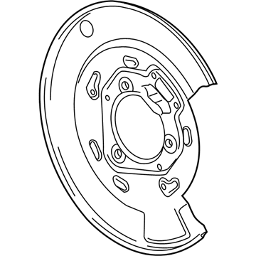 2011 Cadillac SRX Brake Backing Plate - 20921104